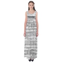 Confetti Music Art Modern Empire Waist Maxi Dress by Bajindul