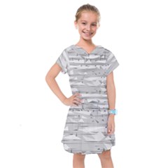 Confetti Music Art Modern Kids  Drop Waist Dress by Bajindul