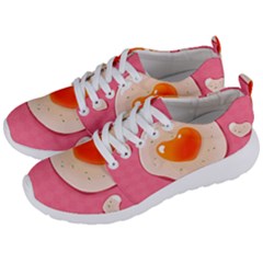 Omelette Heart Pink Valentine Men s Lightweight Sports Shoes by Bajindul