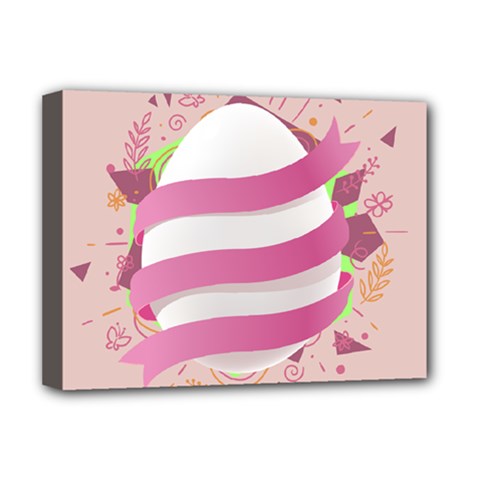 Easter Egg Deluxe Canvas 16  X 12  (stretched)  by Bajindul