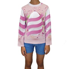 Easter Egg Kids  Long Sleeve Swimwear by Bajindul