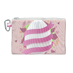 Easter Egg Canvas Cosmetic Bag (large) by Bajindul