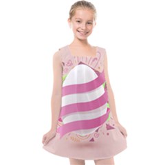 Easter Egg Kids  Cross Back Dress by Bajindul