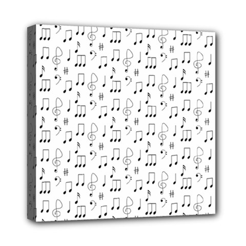 Music Notes Background Mini Canvas 8  X 8  (stretched) by Bajindul