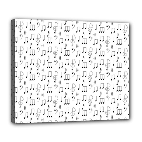 Music Notes Background Deluxe Canvas 24  X 20  (stretched) by Bajindul