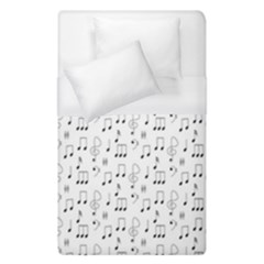 Music Notes Background Duvet Cover (single Size) by Bajindul