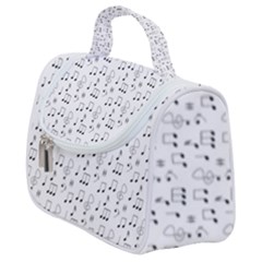 Music Notes Background Satchel Handbag