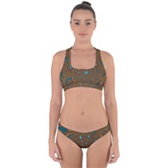 Fractal Abstract Cross Back Hipster Bikini Set by Bajindul