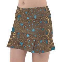 Fractal Abstract Tennis Skirt by Bajindul