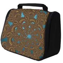 Fractal Abstract Full Print Travel Pouch (big) by Bajindul