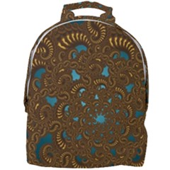 Fractal Abstract Mini Full Print Backpack by Bajindul