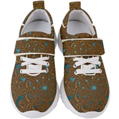 Fractal Abstract Kids  Velcro Strap Shoes by Bajindul