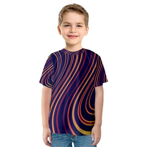 Fractal Mathematics Generated Kids  Sport Mesh Tee by Bajindul