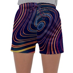 Fractal Mathematics Generated Sleepwear Shorts by Bajindul