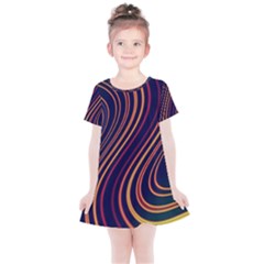 Fractal Mathematics Generated Kids  Simple Cotton Dress by Bajindul