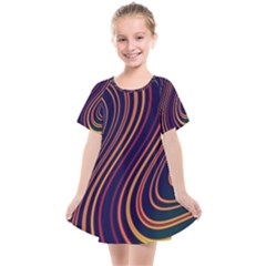 Fractal Mathematics Generated Kids  Smock Dress by Bajindul