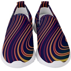 Fractal Mathematics Generated Kids  Slip On Sneakers by Bajindul