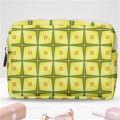 Background Pattern Gold Make Up Pouch (medium) by Bajindul