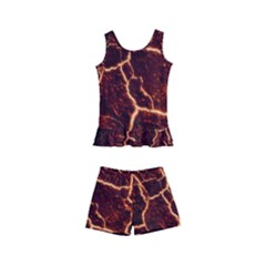 Lava Fire Kids  Boyleg Swimsuit