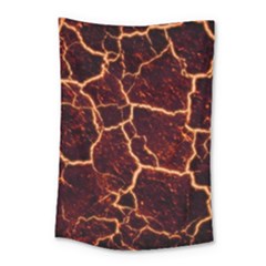 Lava Fire Small Tapestry by Bajindul