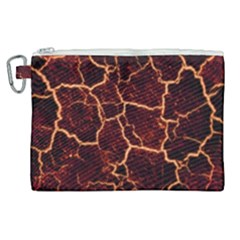 Lava Fire Canvas Cosmetic Bag (xl) by Bajindul