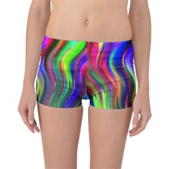 Lines Swinging Plasma Cross Reversible Boyleg Bikini Bottoms by Bajindul