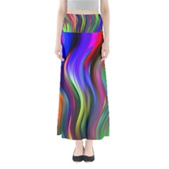 Lines Swinging Plasma Cross Full Length Maxi Skirt by Bajindul