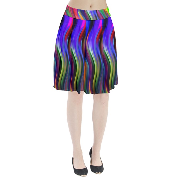 Lines Swinging Plasma Cross Pleated Skirt