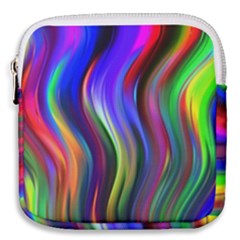 Lines Swinging Plasma Cross Mini Square Pouch by Bajindul