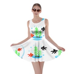 Fish Goldfish Water Skater Dress by Bajindul