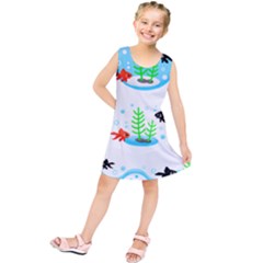 Fish Goldfish Water Kids  Tunic Dress