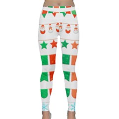 Christmas Bunting Banners Tasse Classic Yoga Leggings by Bajindul