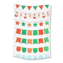 Christmas Bunting Banners Tasse Small Tapestry by Bajindul