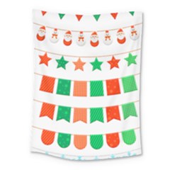 Christmas Bunting Banners Tasse Medium Tapestry by Bajindul