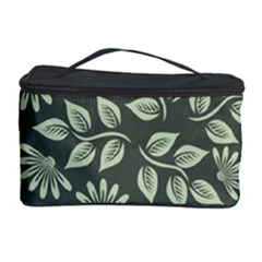 Flowers Pattern Spring Green Cosmetic Storage by Bajindul