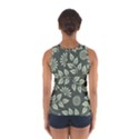 Flowers Pattern Spring Green Sport Tank Top  View2