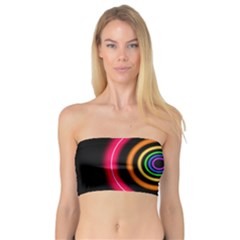 Neon Light Abstract Bandeau Top by Bajindul