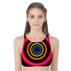 Neon Light Abstract Tank Bikini Top by Bajindul