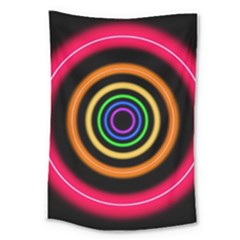 Neon Light Abstract Large Tapestry by Bajindul