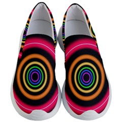 Neon Light Abstract Women s Lightweight Slip Ons by Bajindul