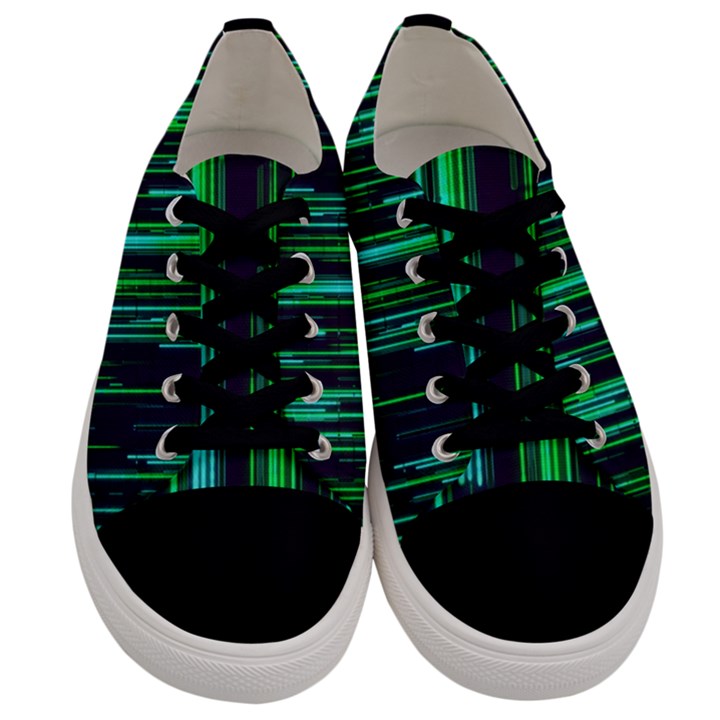 Background Blur Men s Low Top Canvas Sneakers