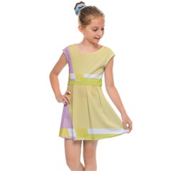 Geometric Botany Brochure Kids  Cap Sleeve Dress by Bajindul