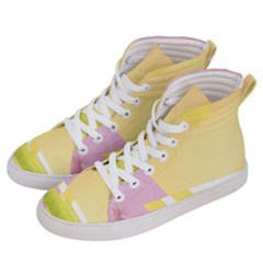 Geometric Botany Brochure Men s Hi-top Skate Sneakers by Bajindul