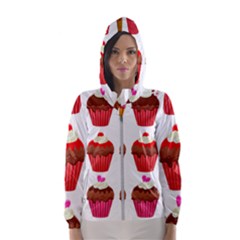 Chocolate Cake Muffin Women s Hooded Windbreaker by Bajindul