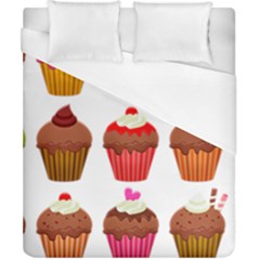 Chocolate Cake Muffin Duvet Cover (california King Size) by Bajindul