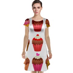 Chocolate Cake Muffin Cap Sleeve Nightdress by Bajindul