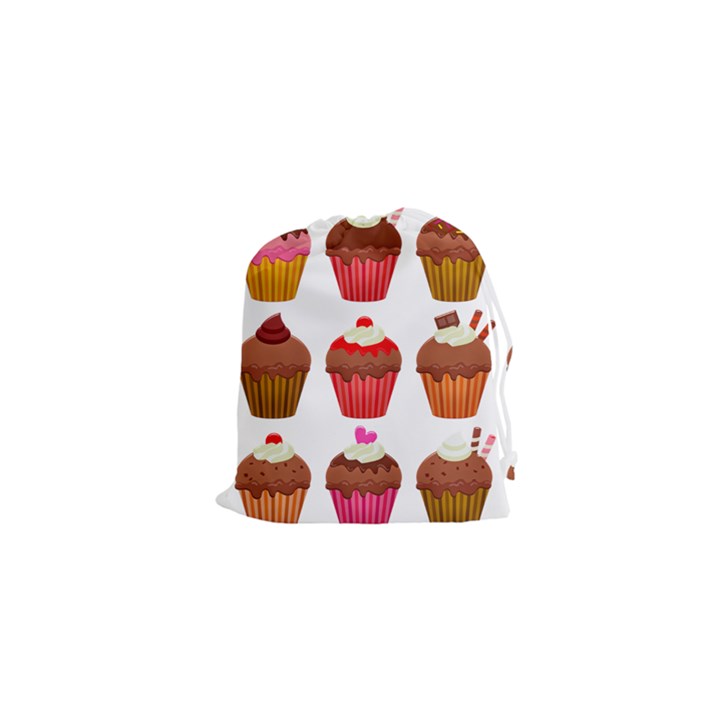 Chocolate Cake Muffin Drawstring Pouch (XS)