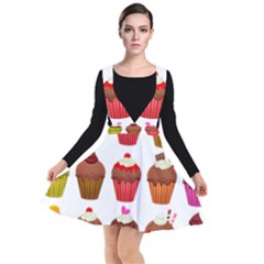 Chocolate Cake Muffin Plunge Pinafore Dress by Bajindul