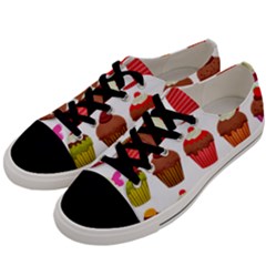 Chocolate Cake Muffin Men s Low Top Canvas Sneakers by Bajindul