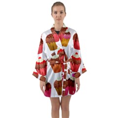 Chocolate Cake Muffin Long Sleeve Kimono Robe by Bajindul